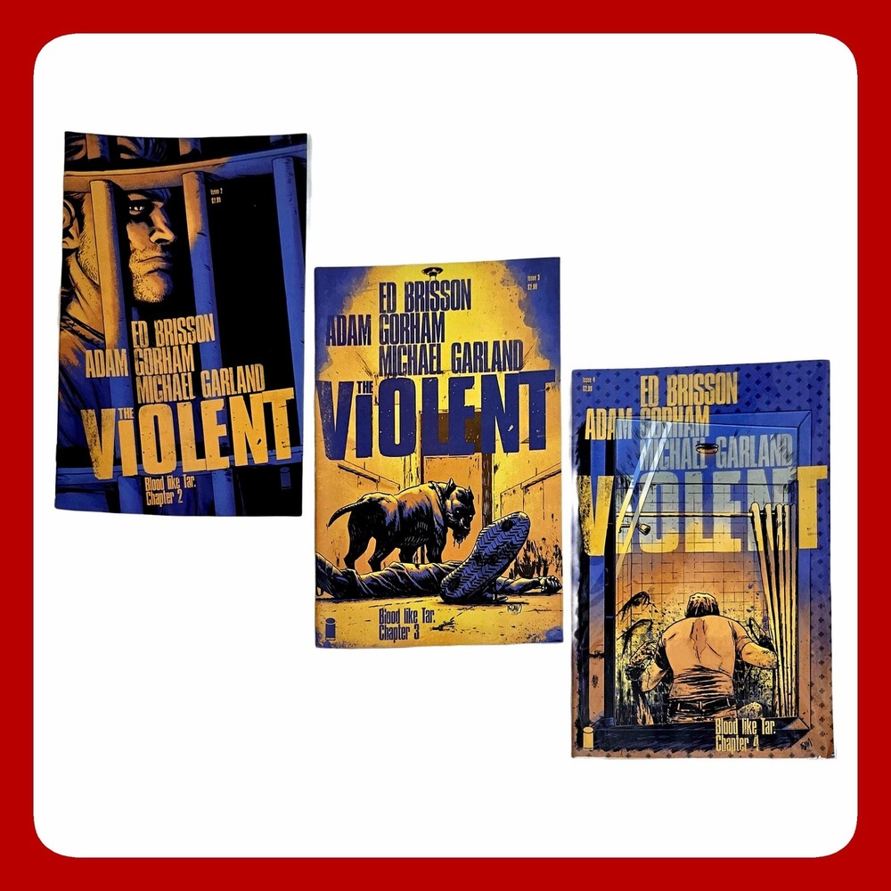 Violent Comic Book Lot Issues 2 3 4 Ed Brisson Adam Gorham Image Comics Set